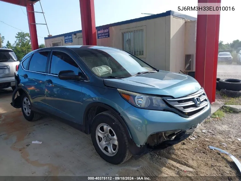 2014 Honda Cr-V Lx VIN: 5J6RM3H33EL010016 Lot: 40375112