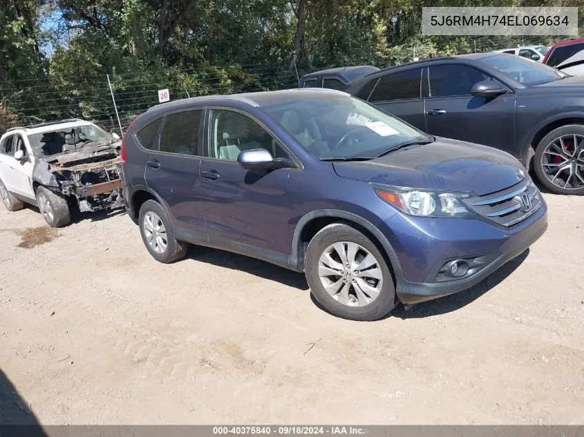 5J6RM4H74EL069634 2014 Honda Cr-V Ex-L