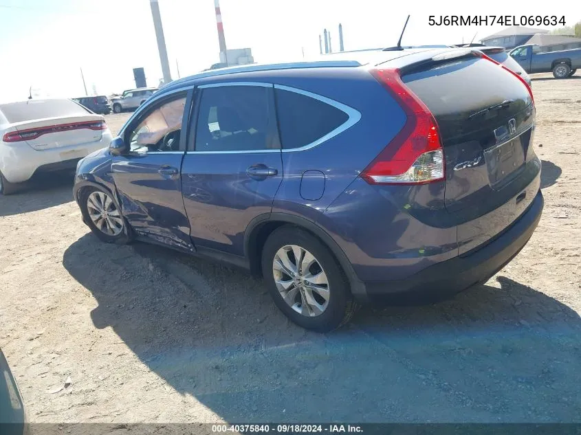 5J6RM4H74EL069634 2014 Honda Cr-V Ex-L