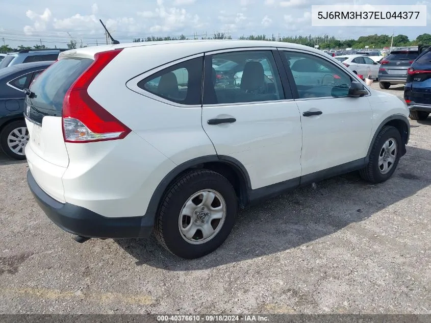 2014 Honda Cr-V Lx VIN: 5J6RM3H37EL044377 Lot: 40376610