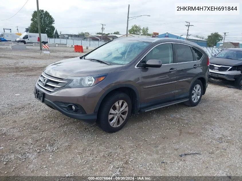 2HKRM4H7XEH691844 2014 Honda Cr-V Ex-L