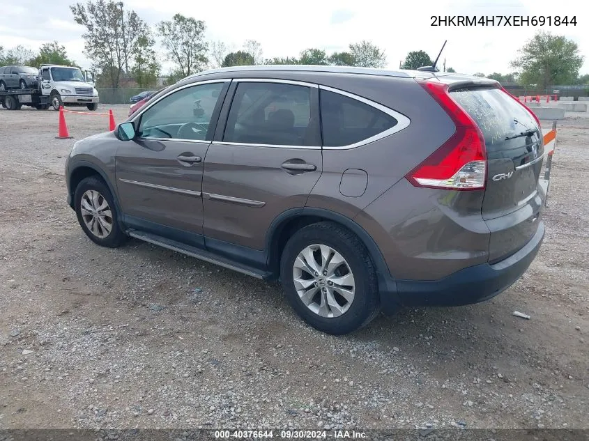 2014 Honda Cr-V Ex-L VIN: 2HKRM4H7XEH691844 Lot: 40376644