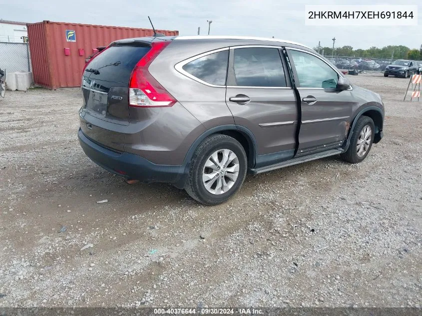 2014 Honda Cr-V Ex-L VIN: 2HKRM4H7XEH691844 Lot: 40376644