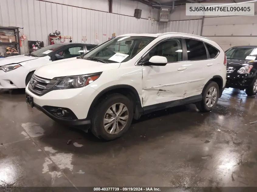 2014 Honda Cr-V Ex-L VIN: 5J6RM4H76EL090405 Lot: 40377739