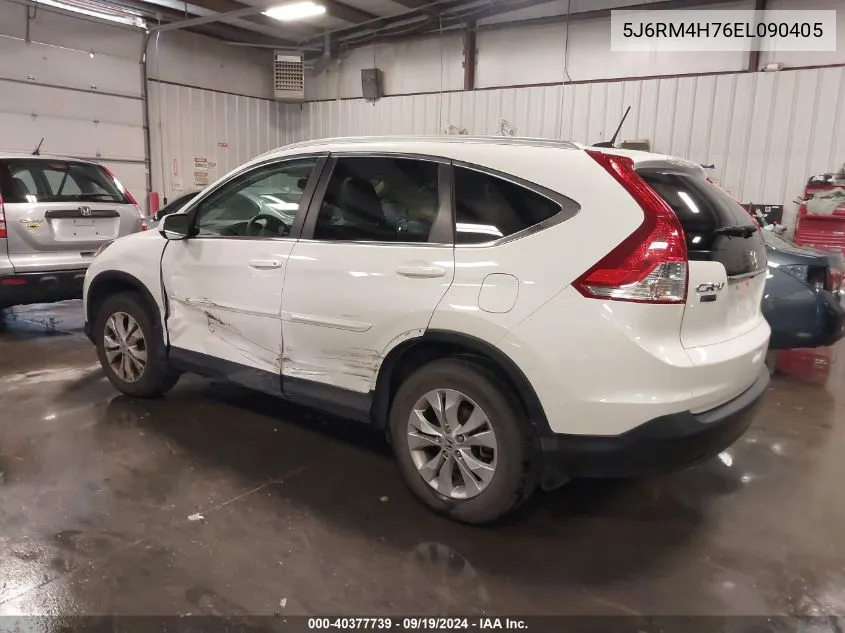 2014 Honda Cr-V Ex-L VIN: 5J6RM4H76EL090405 Lot: 40377739