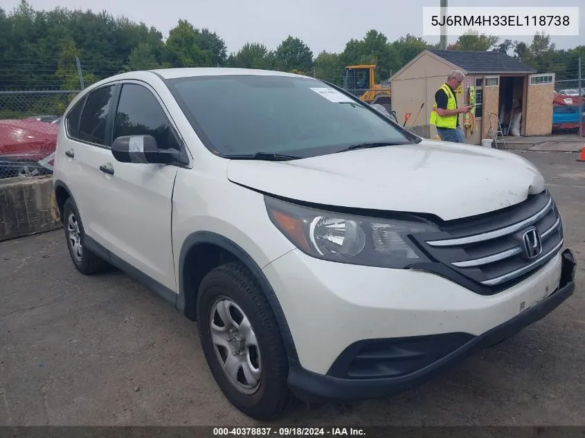 5J6RM4H33EL118738 2014 Honda Cr-V Lx