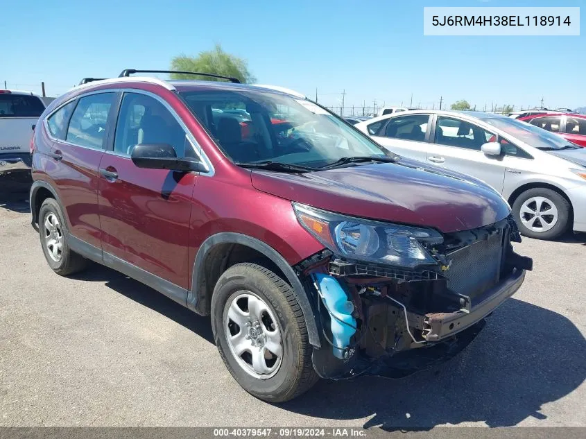 5J6RM4H38EL118914 2014 Honda Cr-V Lx