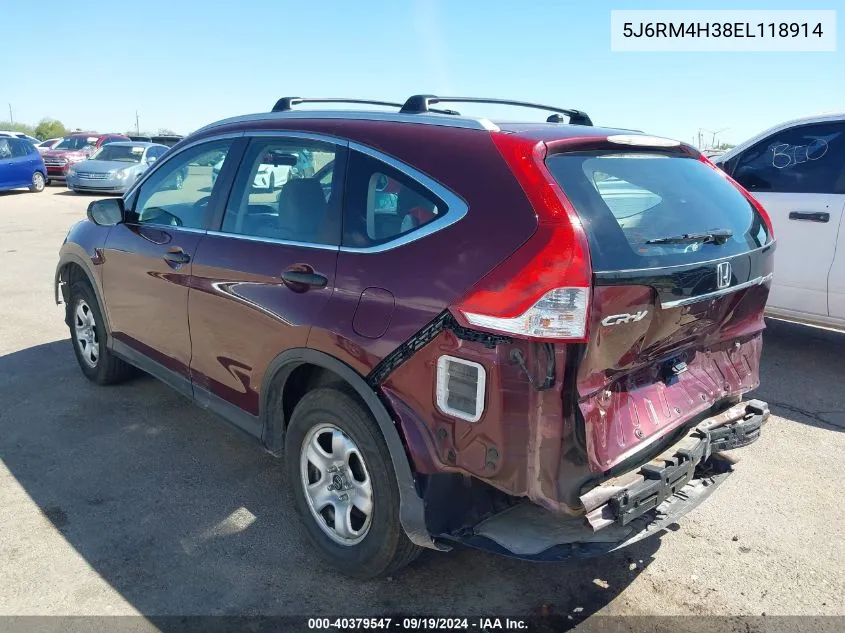 5J6RM4H38EL118914 2014 Honda Cr-V Lx