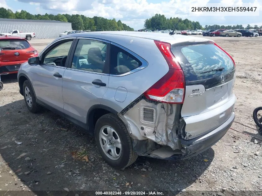 2014 Honda Cr-V Lx VIN: 2HKRM3H3XEH559447 Lot: 40382348