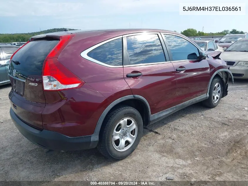 2014 Honda Cr-V Lx VIN: 5J6RM4H37EL036561 Lot: 40388704