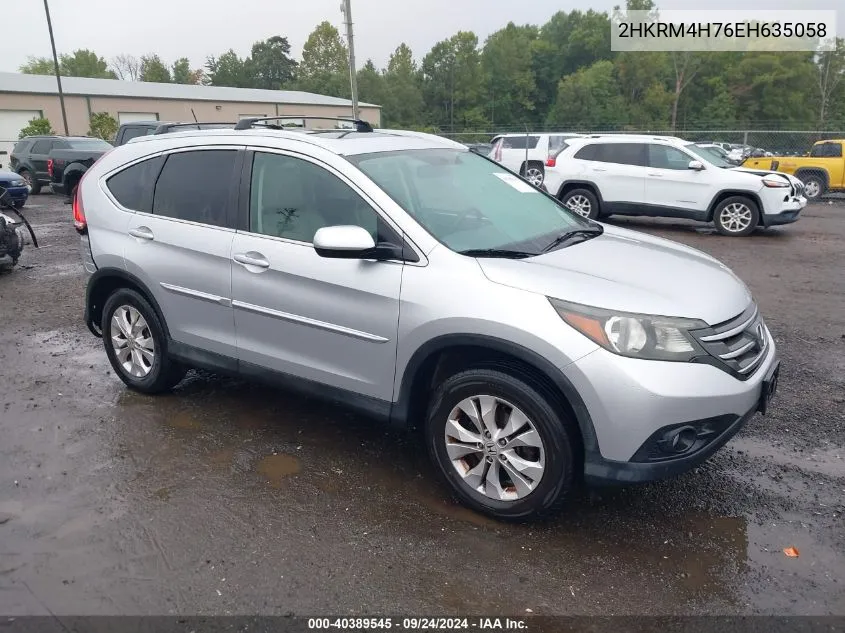 2HKRM4H76EH635058 2014 Honda Cr-V Ex-L