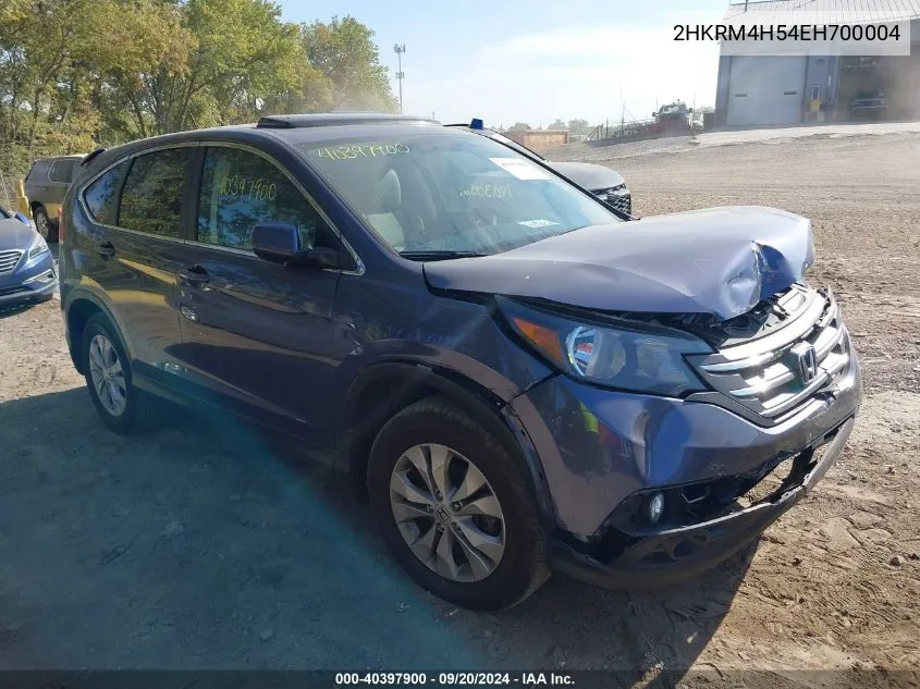 2HKRM4H54EH700004 2014 Honda Cr-V Ex