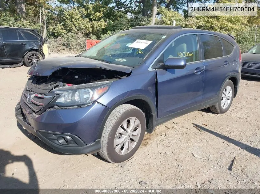 2HKRM4H54EH700004 2014 Honda Cr-V Ex