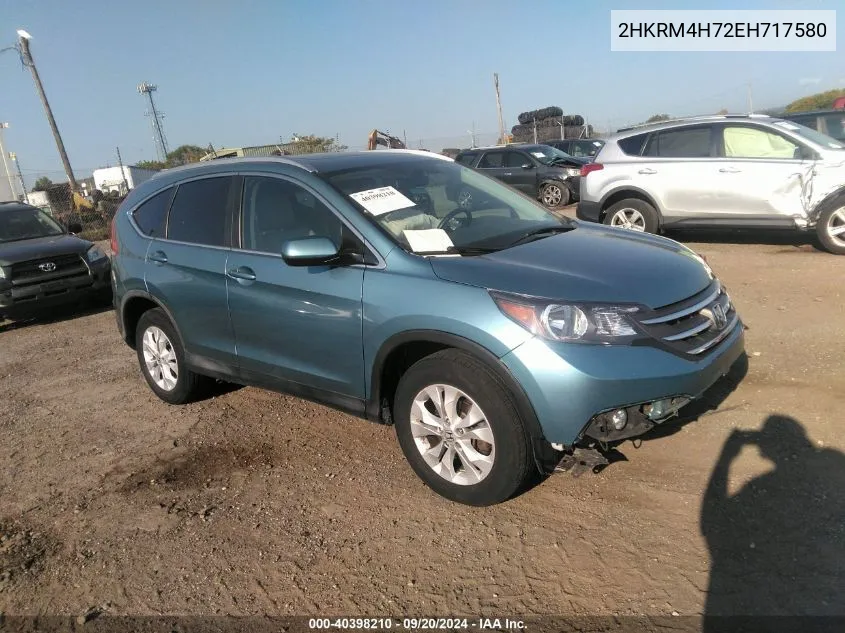 2HKRM4H72EH717580 2014 Honda Cr-V Ex-L