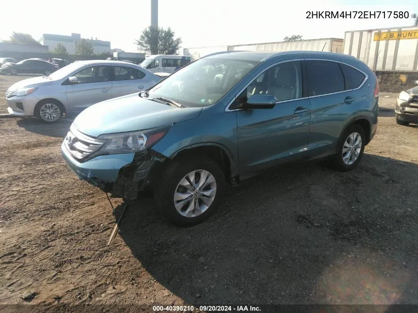 2HKRM4H72EH717580 2014 Honda Cr-V Ex-L