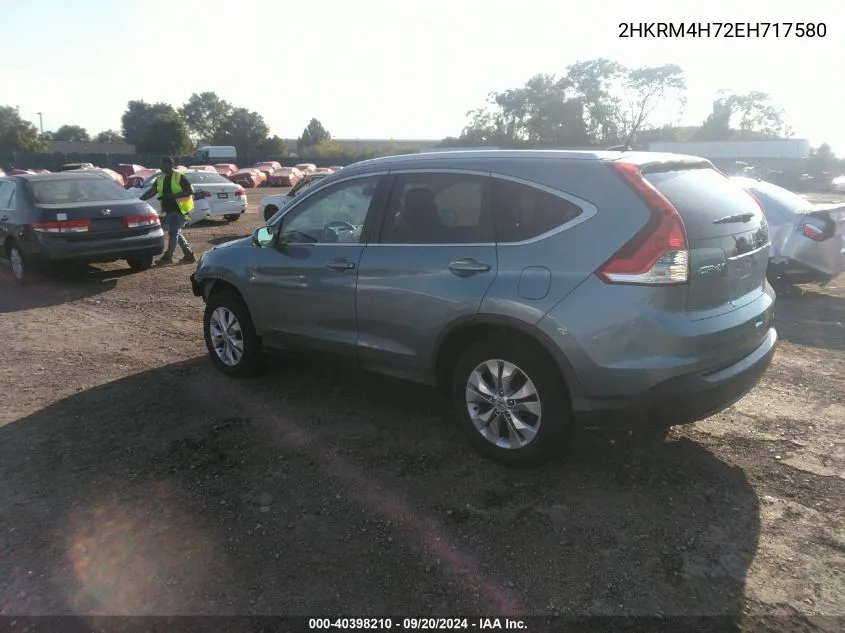 2HKRM4H72EH717580 2014 Honda Cr-V Ex-L