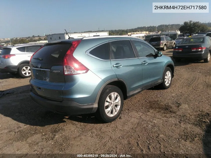 2HKRM4H72EH717580 2014 Honda Cr-V Ex-L