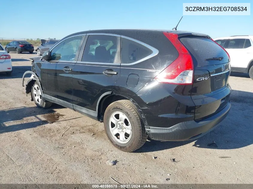 2014 Honda Cr-V Lx VIN: 3CZRM3H32EG708534 Lot: 40398575