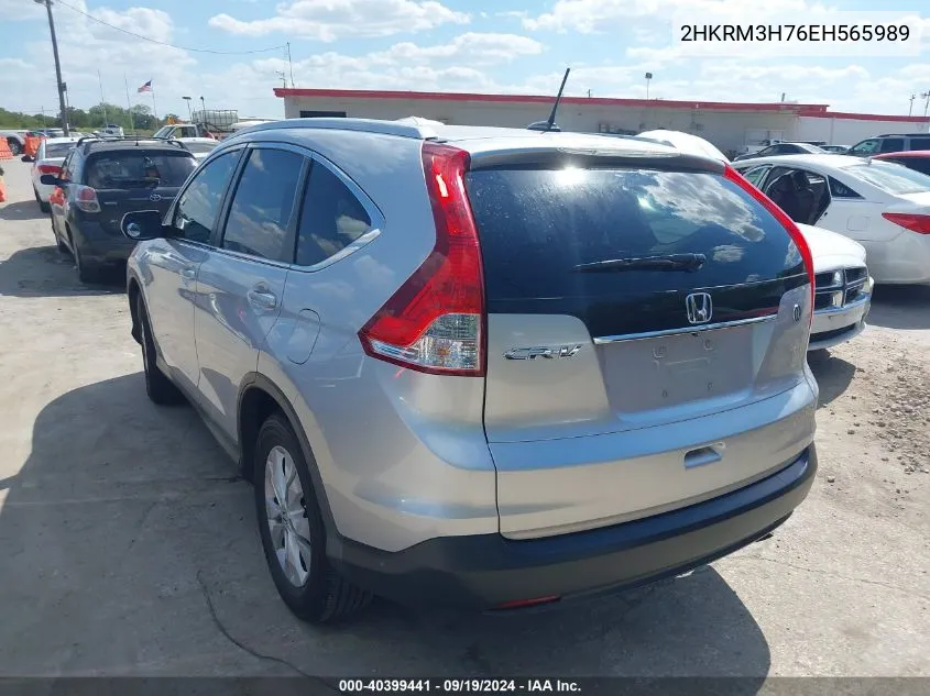 2014 Honda Cr-V Ex-L VIN: 2HKRM3H76EH565989 Lot: 40399441