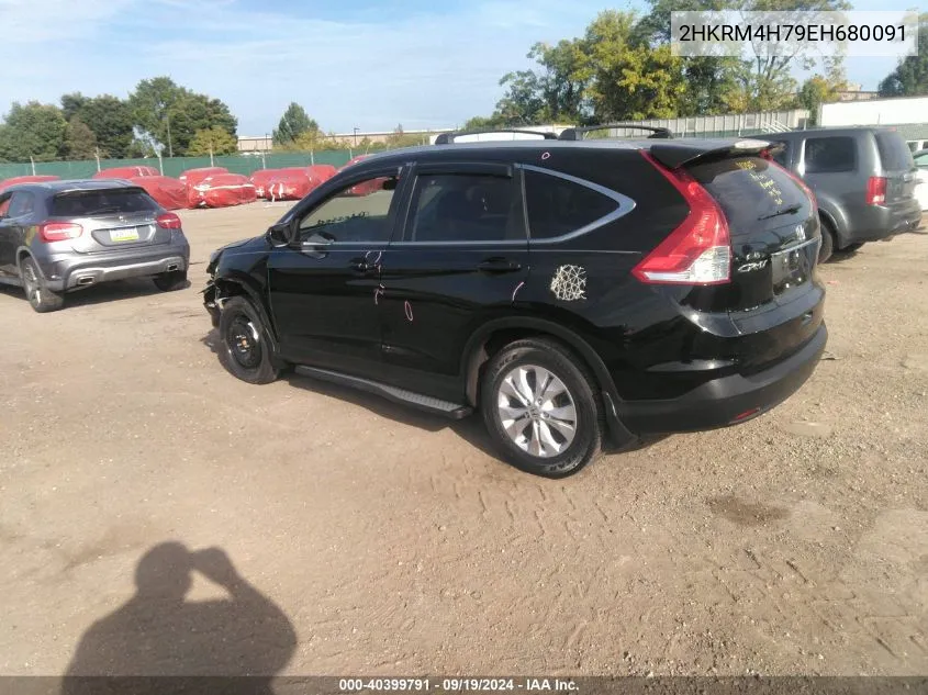 2HKRM4H79EH680091 2014 Honda Cr-V Ex-L