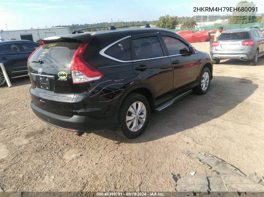 2HKRM4H79EH680091 2014 Honda Cr-V Ex-L