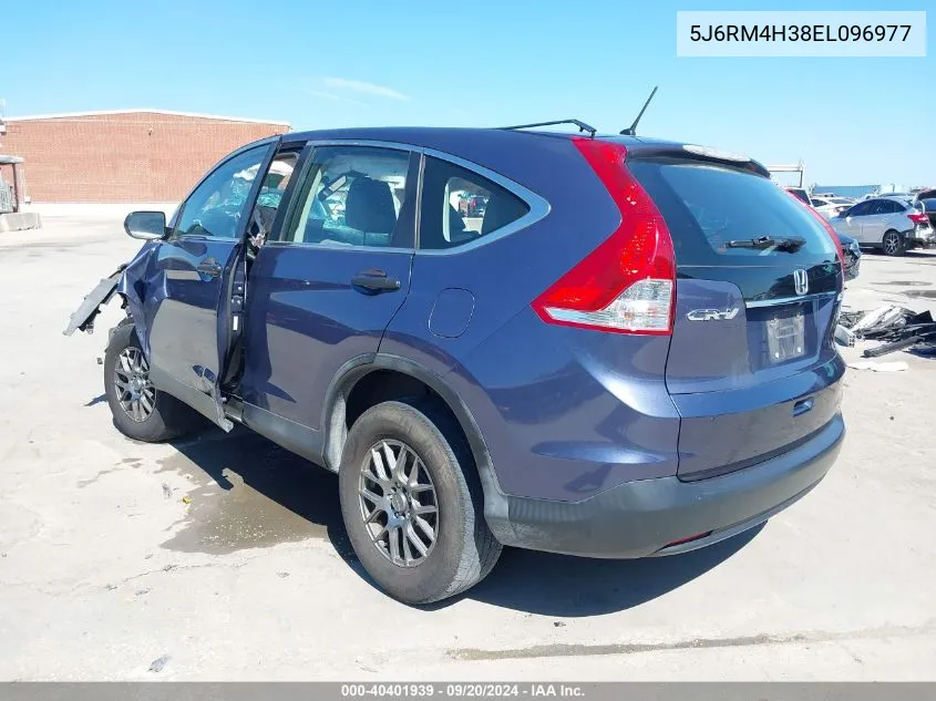 2014 Honda Cr-V Lx VIN: 5J6RM4H38EL096977 Lot: 40401939