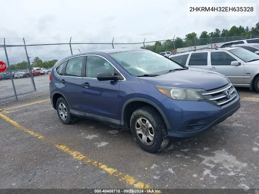 2014 Honda Cr-V Lx VIN: 2HKRM4H32EH635328 Lot: 40408715