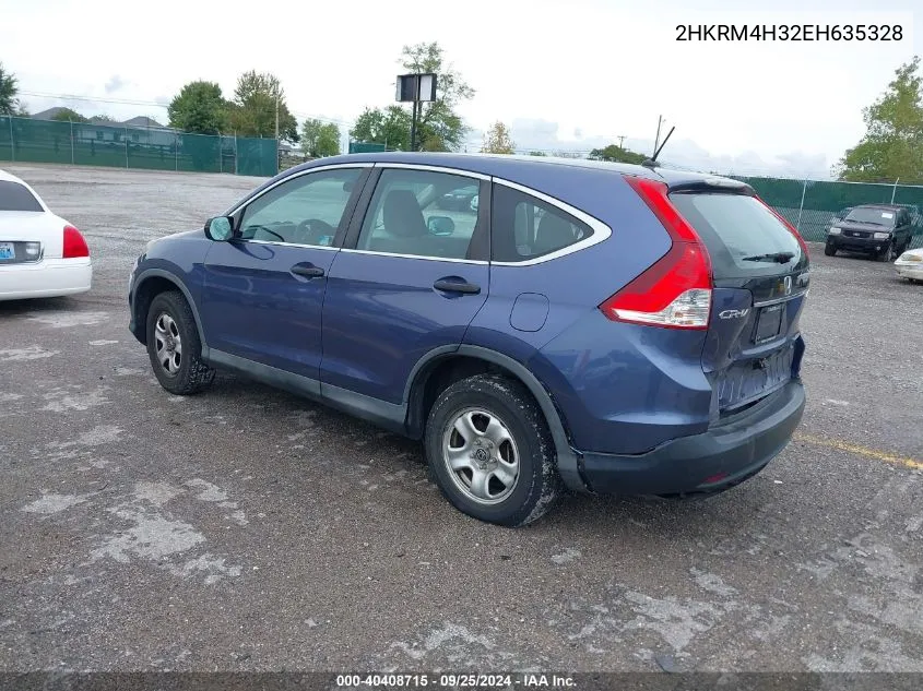 2014 Honda Cr-V Lx VIN: 2HKRM4H32EH635328 Lot: 40408715