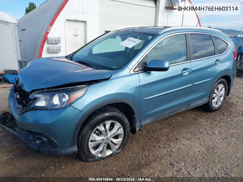 2HKRM4H76EH603114 2014 Honda Cr-V Exl