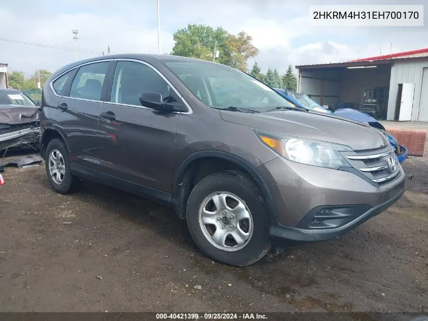 2HKRM4H31EH700170 2014 Honda Cr-V Lx