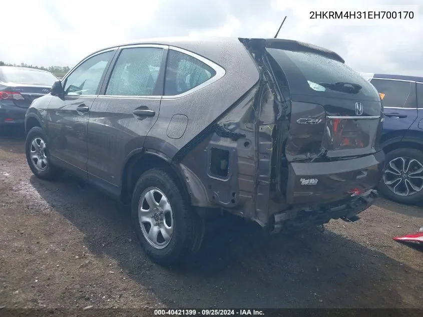 2HKRM4H31EH700170 2014 Honda Cr-V Lx