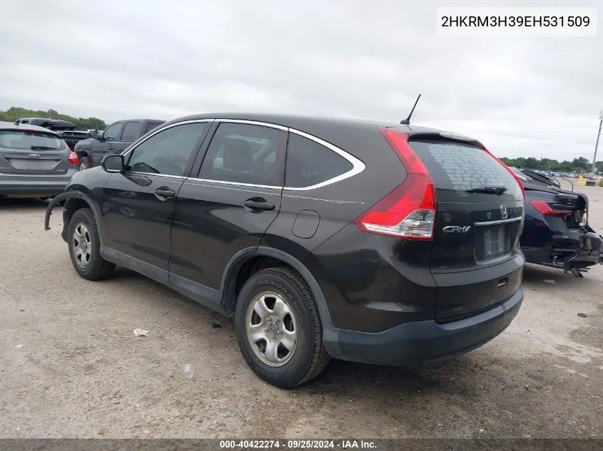 2014 Honda Cr-V Lx VIN: 2HKRM3H39EH531509 Lot: 40422274