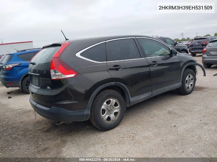 2014 Honda Cr-V Lx VIN: 2HKRM3H39EH531509 Lot: 40422274