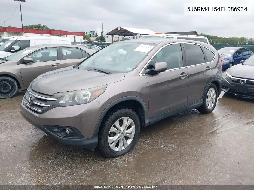 2014 Honda Cr-V Ex VIN: 5J6RM4H54EL086934 Lot: 40425264