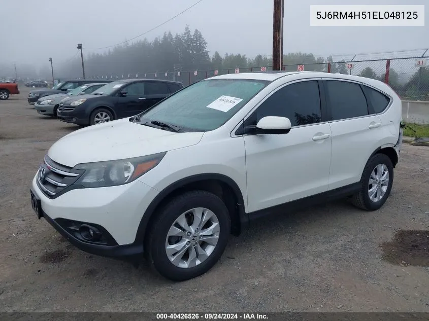 2014 Honda Cr-V Ex VIN: 5J6RM4H51EL048125 Lot: 40426526