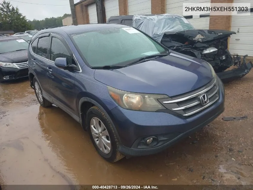 2014 Honda Cr-V Ex VIN: 2HKRM3H5XEH551303 Lot: 40428713