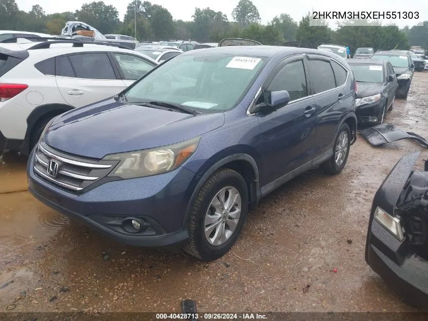 2014 Honda Cr-V Ex VIN: 2HKRM3H5XEH551303 Lot: 40428713