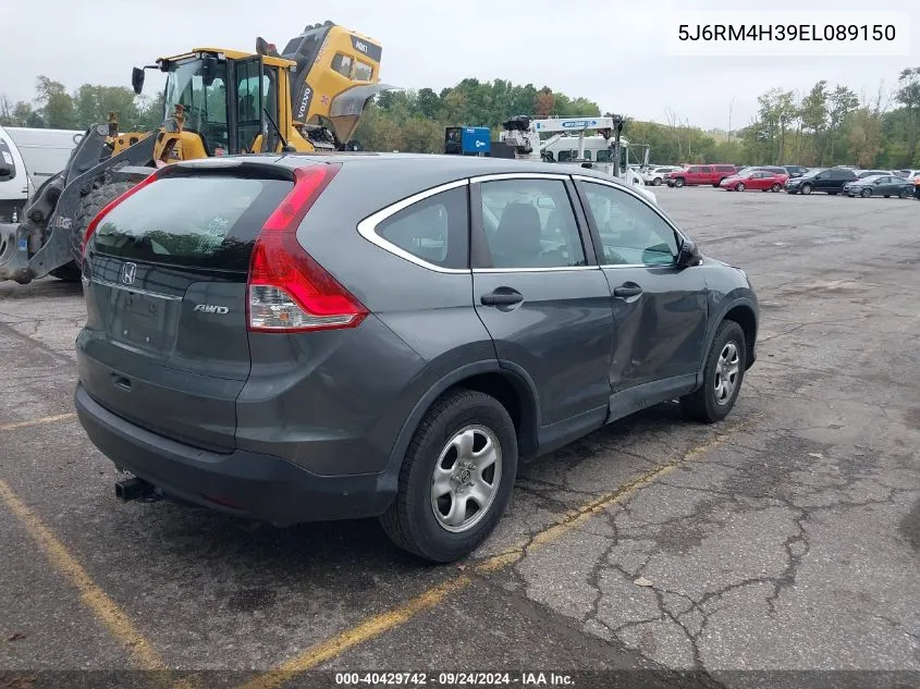 2014 Honda Cr-V Lx VIN: 5J6RM4H39EL089150 Lot: 40429742