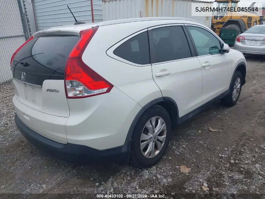 2014 Honda Cr-V Ex-L VIN: 5J6RM4H74EL045544 Lot: 40433102