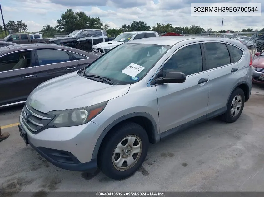 2014 Honda Cr-V Lx VIN: 3CZRM3H39EG700544 Lot: 40433532