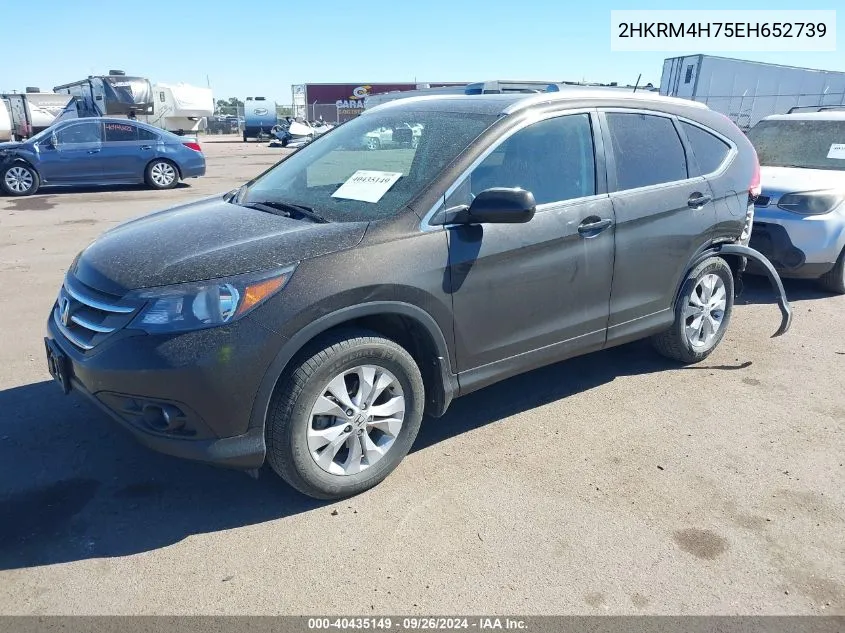 2HKRM4H75EH652739 2014 Honda Cr-V Ex-L