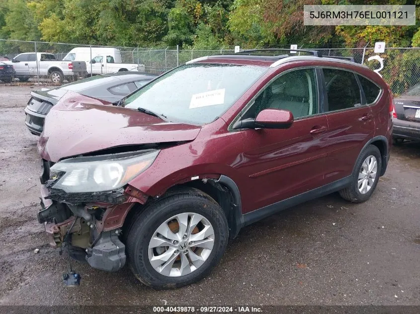 5J6RM3H76EL001121 2014 Honda Cr-V Ex-L