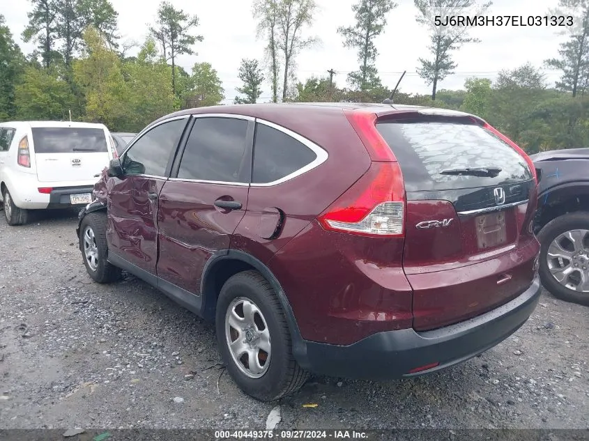 2014 Honda Cr-V Lx VIN: 5J6RM3H37EL031323 Lot: 40449375