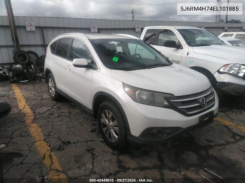 2014 Honda Cr-V Ex-L VIN: 5J6RM4H74EL101885 Lot: 40449610