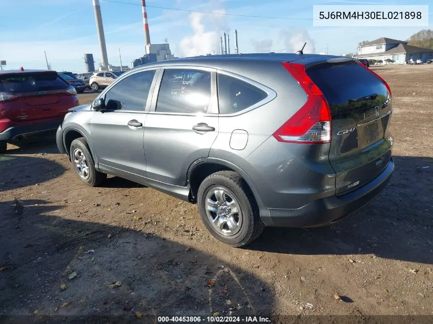 2014 Honda Cr-V Lx VIN: 5J6RM4H30EL021898 Lot: 40453806