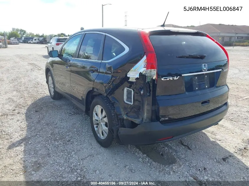 2014 Honda Cr-V Ex VIN: 5J6RM4H55EL006847 Lot: 40455156