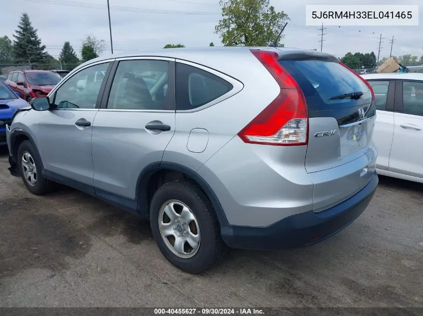 2014 Honda Cr-V Lx VIN: 5J6RM4H33EL041465 Lot: 40455627