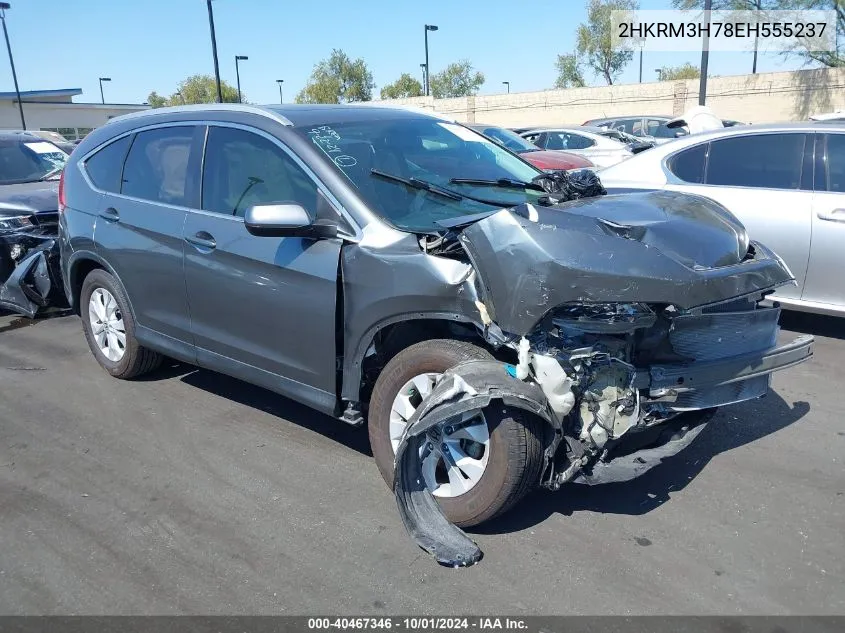 2014 Honda Cr-V Ex-L VIN: 2HKRM3H78EH555237 Lot: 40467346