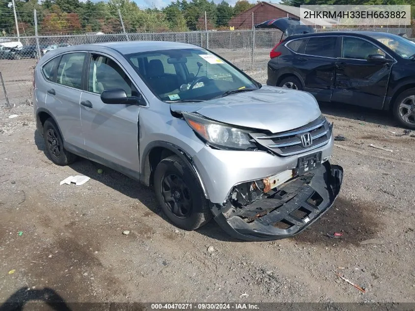 2014 Honda Cr-V Lx VIN: 2HKRM4H33EH663882 Lot: 40470271