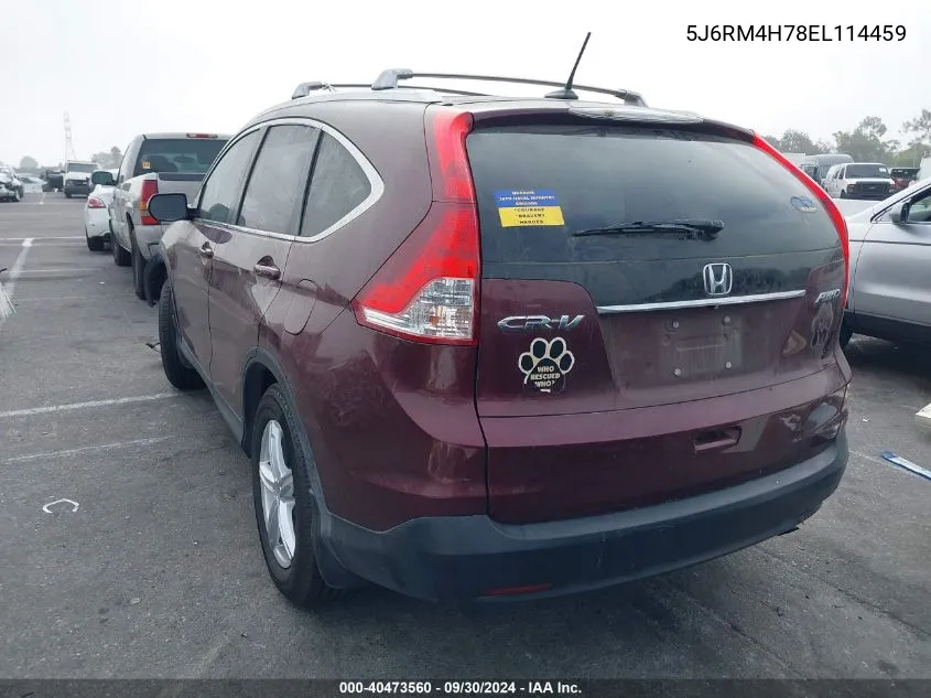 5J6RM4H78EL114459 2014 Honda Cr-V Exl